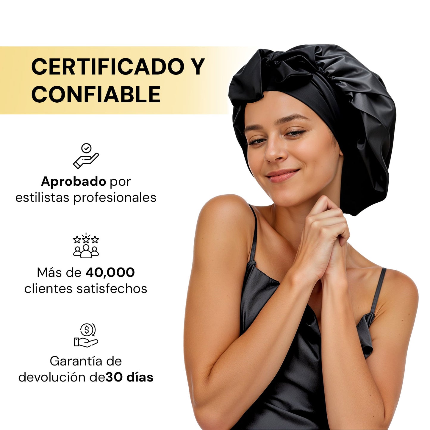 Ellevate Gorro de Seda de Morera 100%